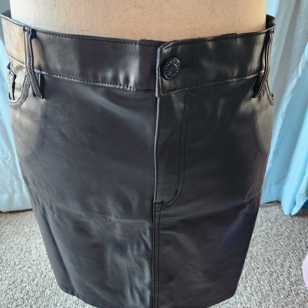 Torrid Black Faux Leather Pencil Skirt